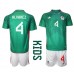 Mexiko Edson Alvarez #4 Replika Babykläder Hemma matchkläder barn VM 2022 Korta ärmar (+ Korta byxor)